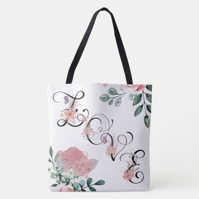 Tote Bolsa de Moda bonito de Amor/Fé (Frente)