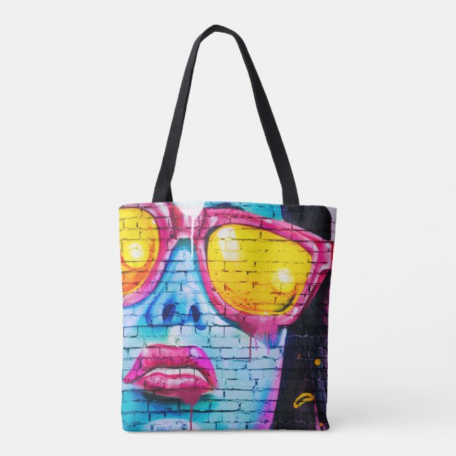 Tote Bolsa de moda e gira (Verso)