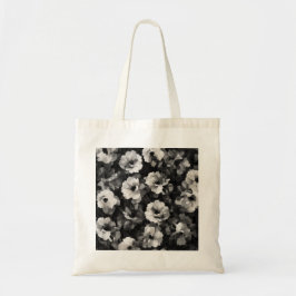 Tote Bolsa de Monocromo Floral Misturado