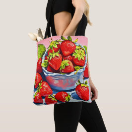 Tote Bolsa de Morango Fresca