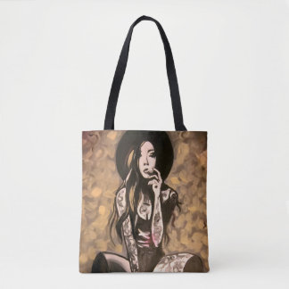 Tote Bolsa de mulher dourada