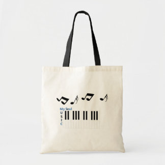 Tote Bolsa de Música Tecla de Piano Nota Musical
