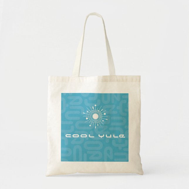 Tote Bolsa de Natal com Floco de Neve Sputnik Atômico M (Frente)