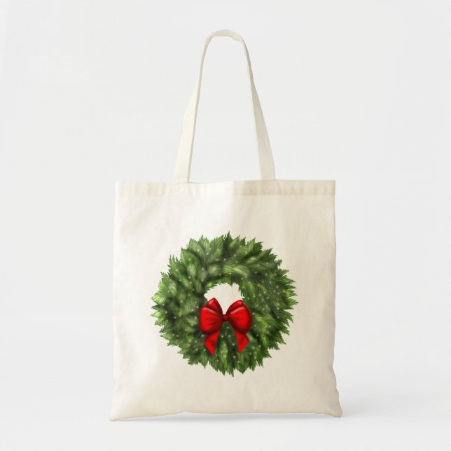 Tote Bolsa de Natal com Frota de Natal (Frente)
