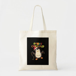 Tote Bolsa de Natal Cute Penguin