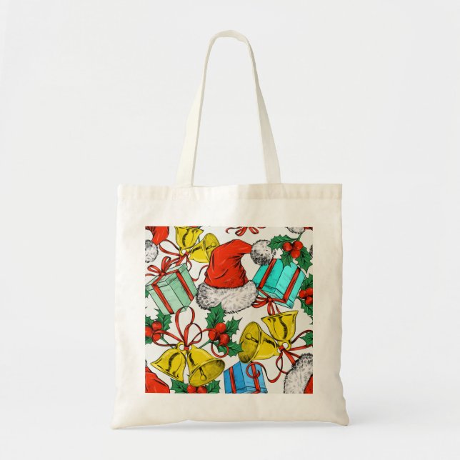 Tote Bolsa de natal decorativo personalizado (Frente)