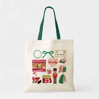 Tote Bolsa de Natal do Livro