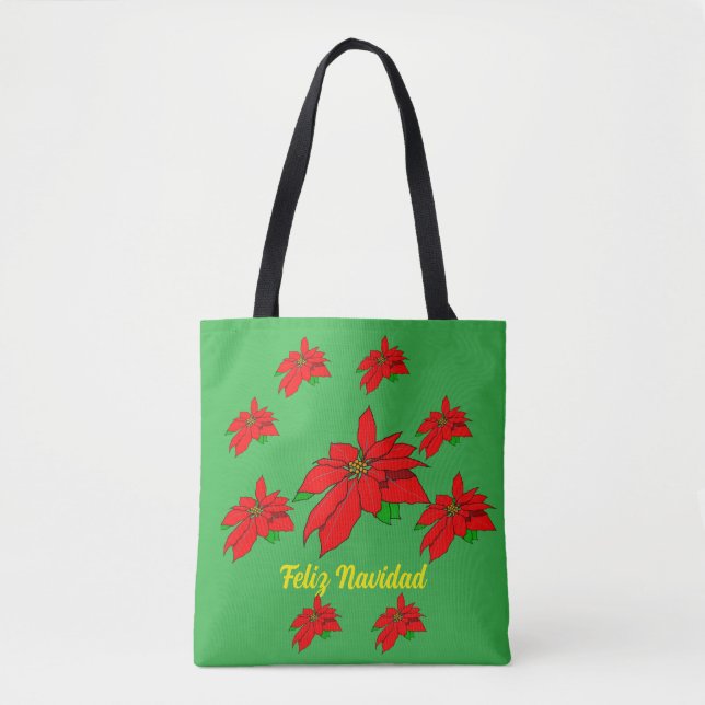 Tote Bolsa de Natal Feliz Navidad (Frente)
