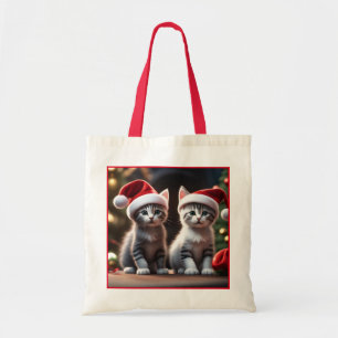 Tote Bolsa de Natal gatinho