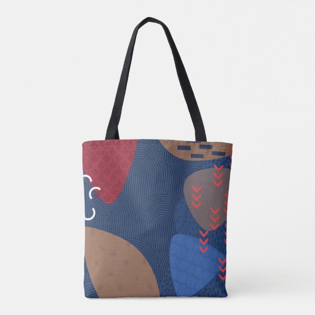 Tote Bolsa de noite geométrica (Verso)