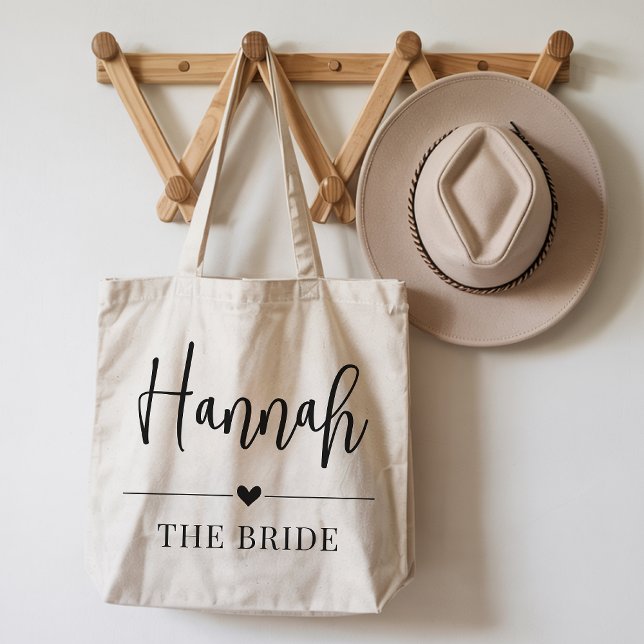 Tote Bolsa de Noiva Personalizada Presente para Noiva e (Custom Bridal Tote Bag Gift for Bride and Bridesmaids, Custom Bridal Tote Bag Wedding Thank You Gift)