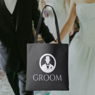 Tote Bolsa de Noivo Clássica para Casamento