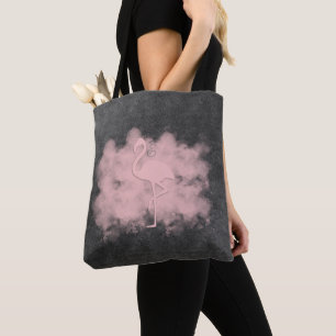 Tote Bolsa de Nuvem Flamingo Cor-de-Leather