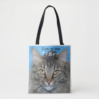 Tote Bolsa de Olhos de Gato com Gatos Fechando Ups em A