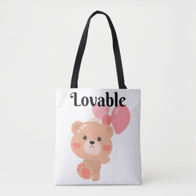 Tote Bolsa de Ombro Adorável (Frente)