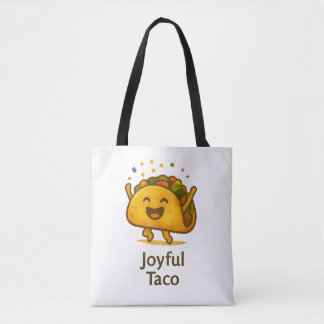 Tote Bolsa de ombro com estampa de Taco Fofo