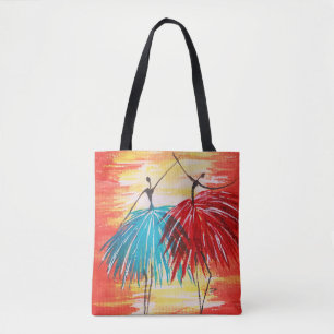 Tote Bolsa de Ombro de dança All-Over-Impressão