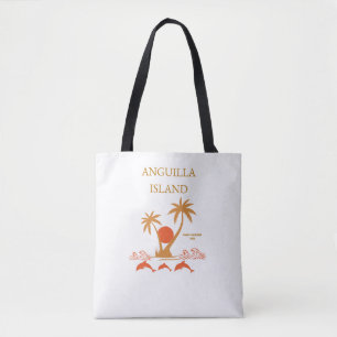 Tote Bolsa de ombro de luxo da Ilha de Anguilla para a
