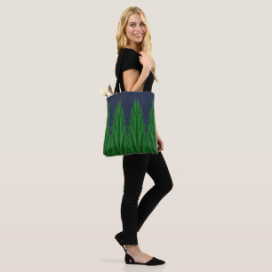 Tote Bolsa de Ombro Meia-Noite de Pinheiros Espelhados