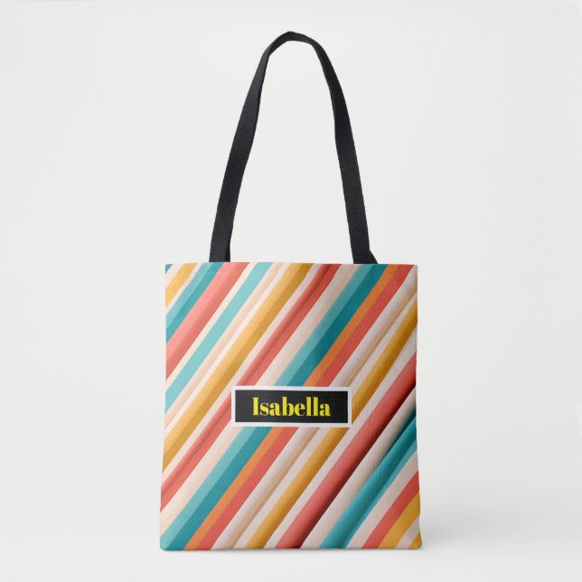 Tote Bolsa de Ombro Retro Personalizado (Frente)