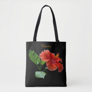 Tote Bolsa de Ombros Personalizados da Praça Hibiscus V