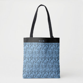 Tote Bolsa de Ombros Personalizados do Instrumento Musi
