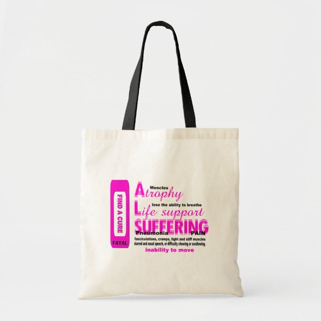 Tote BOLSA de orçamento ALS (Frente)