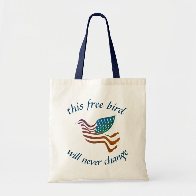 Tote Bolsa de Orçamento de ave livre (Frente)