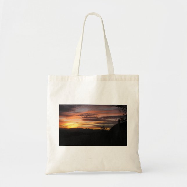 Tote Bolsa de Orçamento de Fotografia Sunset (Frente)