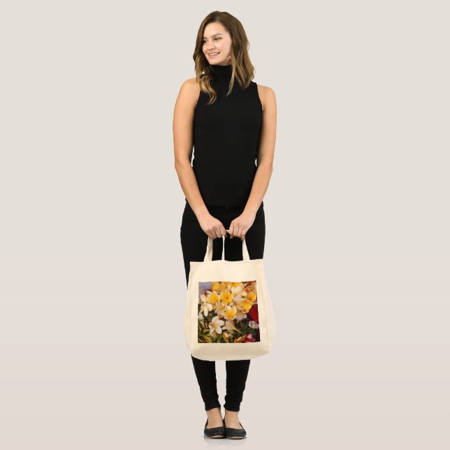 Tote Bolsa de Orçamento do buquê (Frente (modelo))