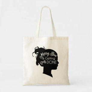 Tote Bolsa de Orçamento do Messy Bun