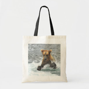 Tote Bolsa de orçamento do urso-pardo em Katmai