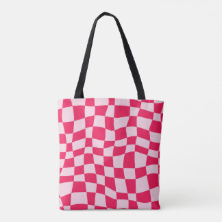 Tote Bolsa de padrão rosa chic