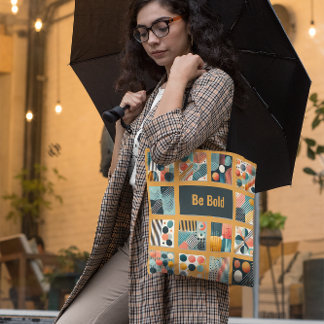 Tote Bolsa de Padrões negros