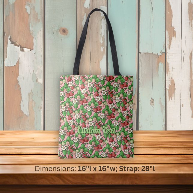 Tote Bolsa de palha de morango padrão (Criador carregado)