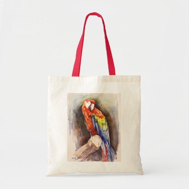 Tote Bolsa de Papagaio Precioso (Frente)