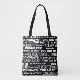 Tote Bolsa de Parabéns de graduação