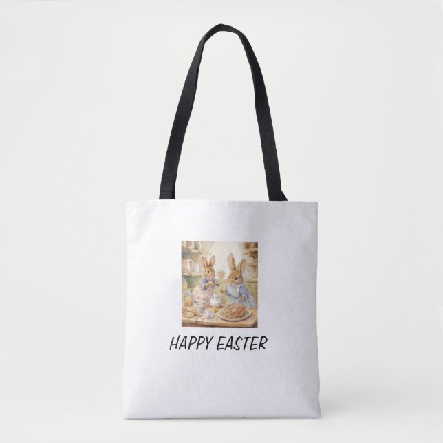 Tote Bolsa de páscoa com tema de /saco de compras (Frente)