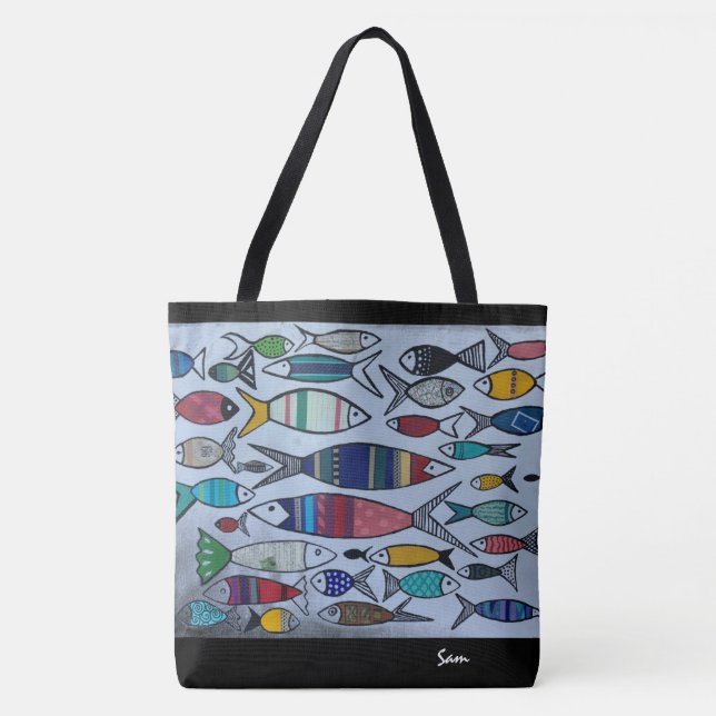 Tote bolsa de peixe (Frente)