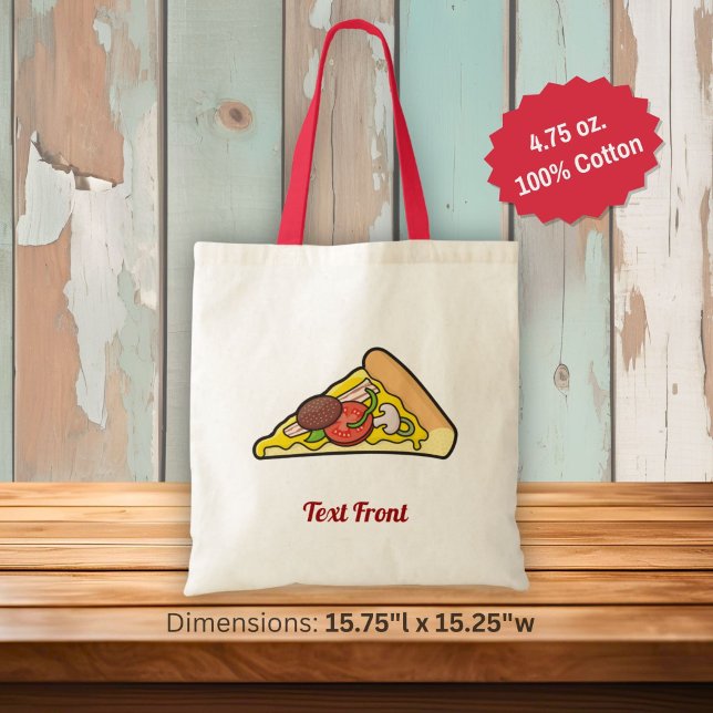 Tote Bolsa de pizza (Criador carregado)