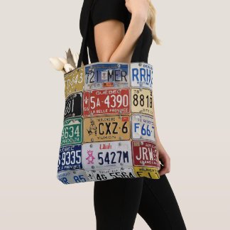 Tote Bolsa de Placas de Licença