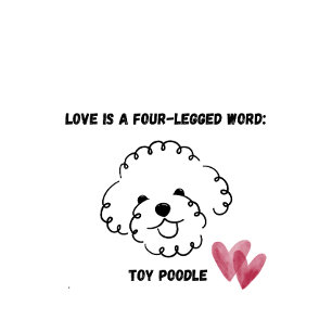 Tote bolsa de poodle toy