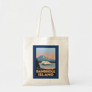 Tote Bolsa de Poster de Arte na Ilha de Bainbridge