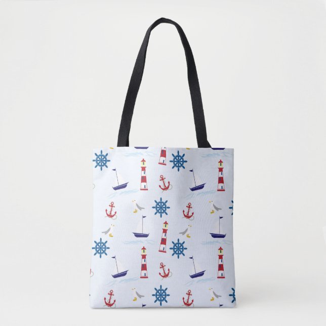 Tote Bolsa de praia bolsa - Náutico (Frente)