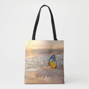 Tote BOLSA DE PRAIA - Borboleta na areia