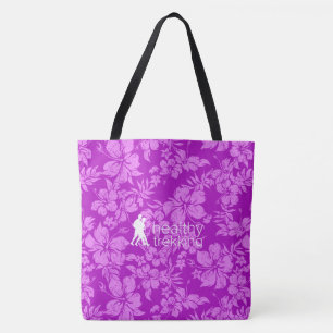 Tote Bolsa de praia de Hibiscus do Havaí em Trekking S