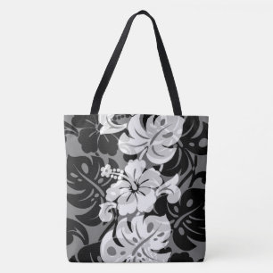 Tote Bolsa de praia de Hibiscus na fronteira do Havaí