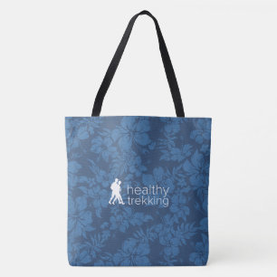 Tote Bolsa de praia de Marinho Hibiscus Havaiano de Tre