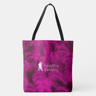 Tote Bolsa de praia de Palmas Rosa Havaianas Saudáveis