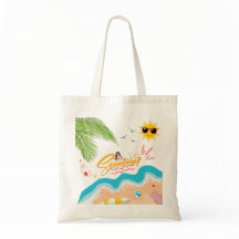 Bolsa de Praia de Verão Tropical Fofa para Mulhere